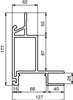 Profil słupka plandeki przedni aluminiowy 3150mm anododa