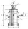 Siłownik hydrauliczny do wywrotki AL03B7, 16,3t, 1582/419mm