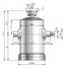 Siłownik hydrauliczny do wywrotki SB01/8, 23,8t, 1971/471mm