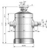 Siłownik hydrauliczny do wywrotki SB1/9, 24,9t, 2229/477mm