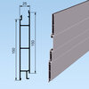 Profil do burty 25mm środkowy 150 mm aluminium surowe