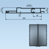 Profil drzwi skrajny prawy 180mm anodowany