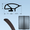 Uszczelka do drzwi obwodowa NEW w rolkach po 18 m