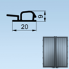 Uszczelka do drzwi bocznych, profilu obrysowego