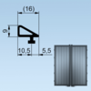 Uszczelka do drzwi środkowa pod profil maskujący