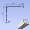 Kątownik zewnętrzny 80x80mm aluminiowy kontenera