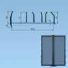 Uszczelka do drzwi 80,5mm chłodni mroźni PCV 2,7m