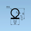 Uszczelka Omega 20x25mm do profilu