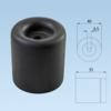 Odbój gumowy okrągły L=35 mm średnica 40 mm
